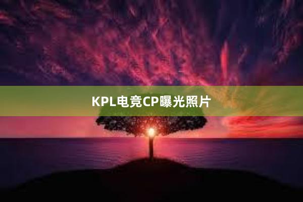 KPL电竞CP曝光照片