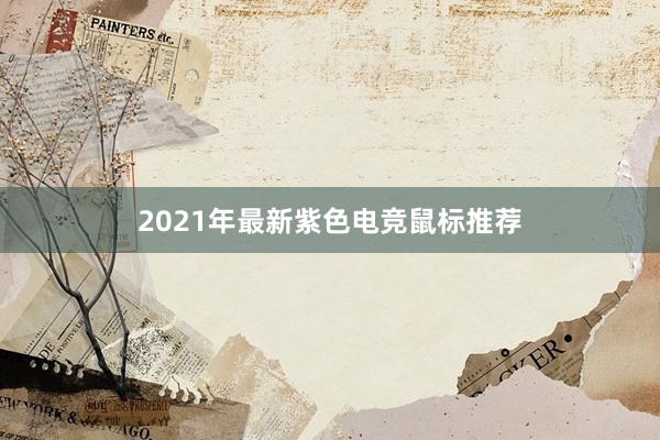 2021年最新紫色电竞鼠标推荐